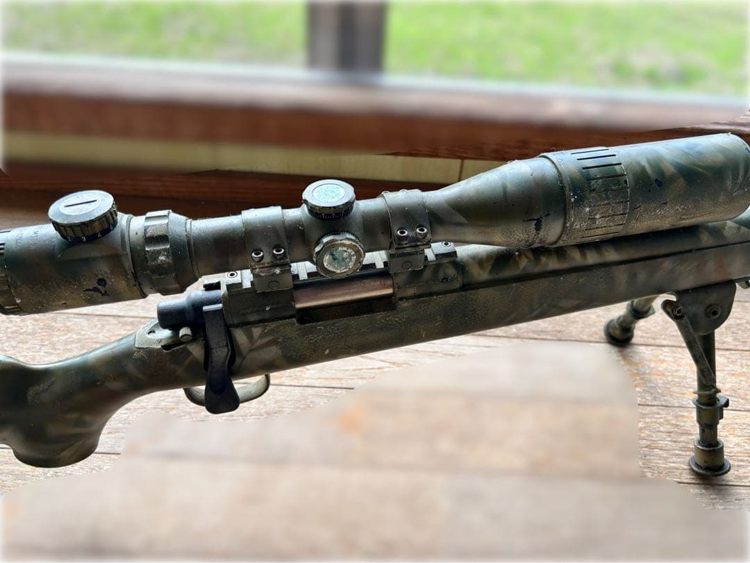 東京マルイ VSR エアガン 樹脂製 迷彩柄 スコープ付き 【中古】 箱無し