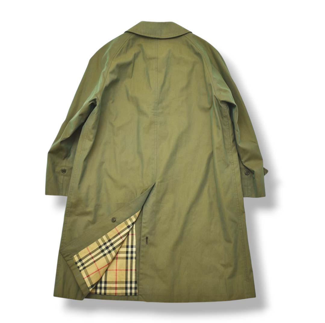 ノバチェック柄】60s70s バーバリー ステンカラーコート 玉虫色 メンズ