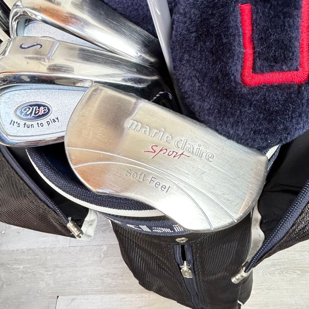 レディース右】マリクレール ubiz レディースゴルフセット 初心者