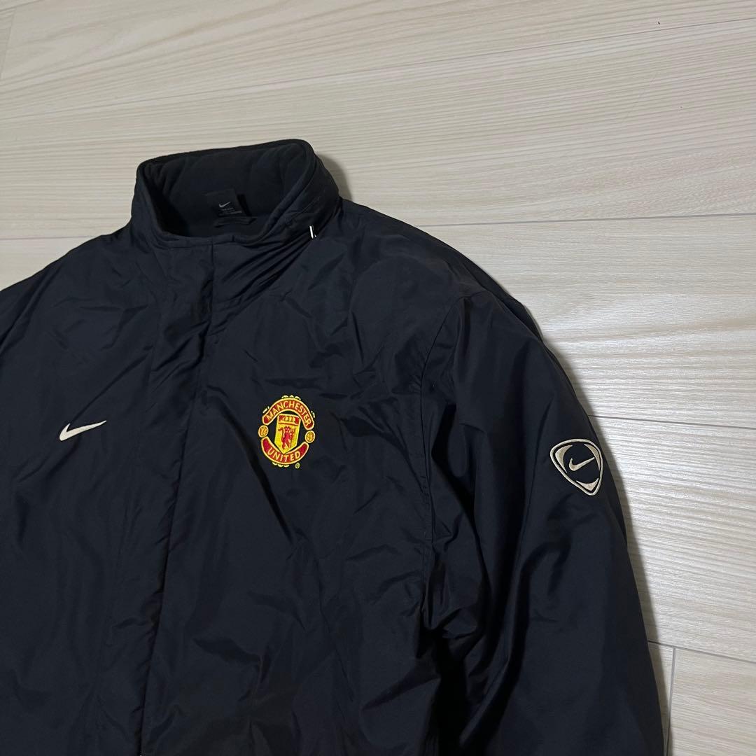 NIKE × マンチェスター・ユナイテッド 中綿ベンチコート ブラック L