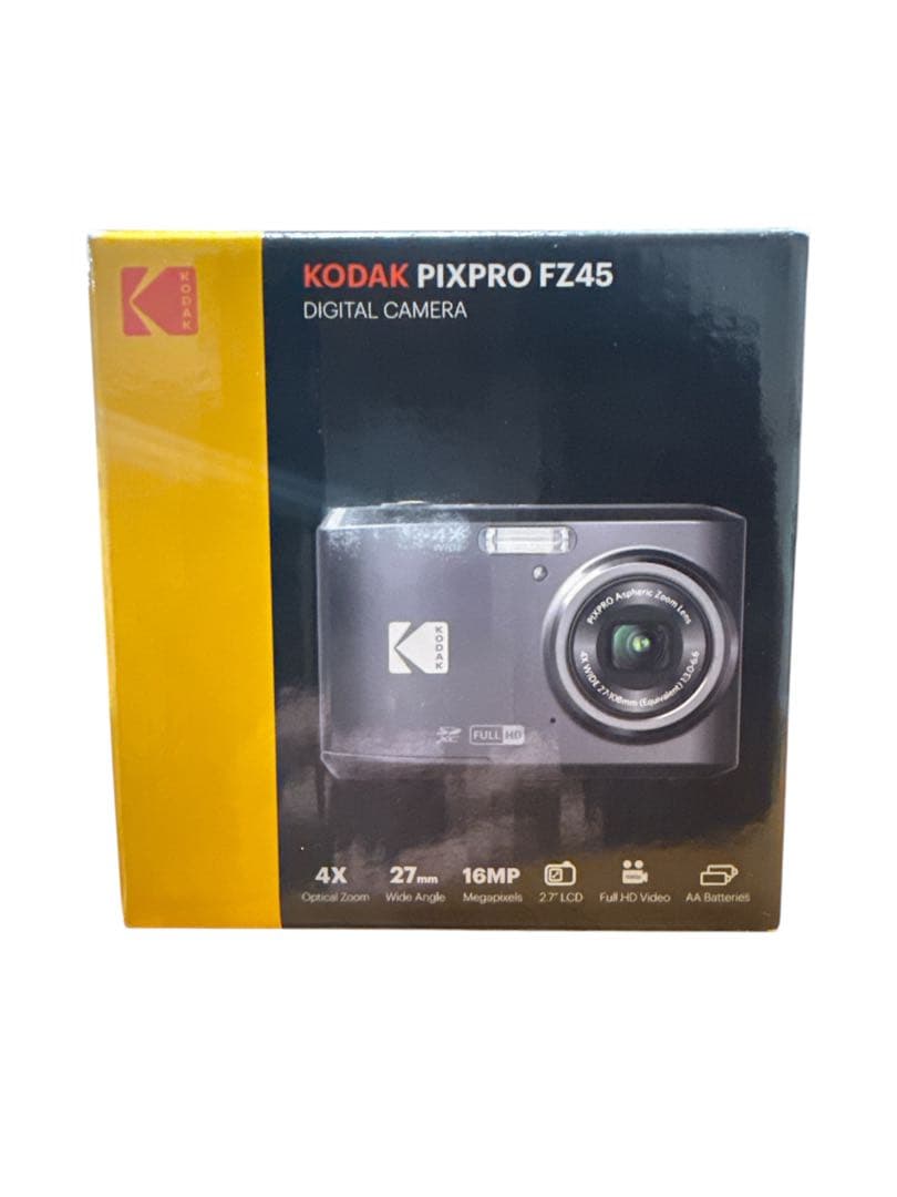 コンパクトデジタルカメラ KODAK PIXPRO ブラック FZ45BK Kodak（コダック） コンパクトデジタルカメラ 乾電池式 PIXPRO FZ45
