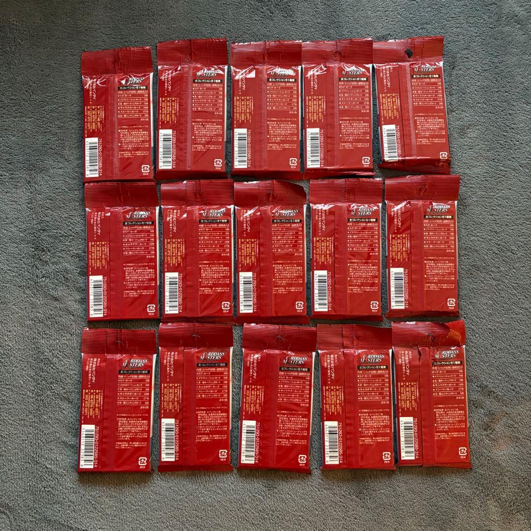 カードダスマスターズ 鋼の錬金術師 PART1 未開封 15パック セット