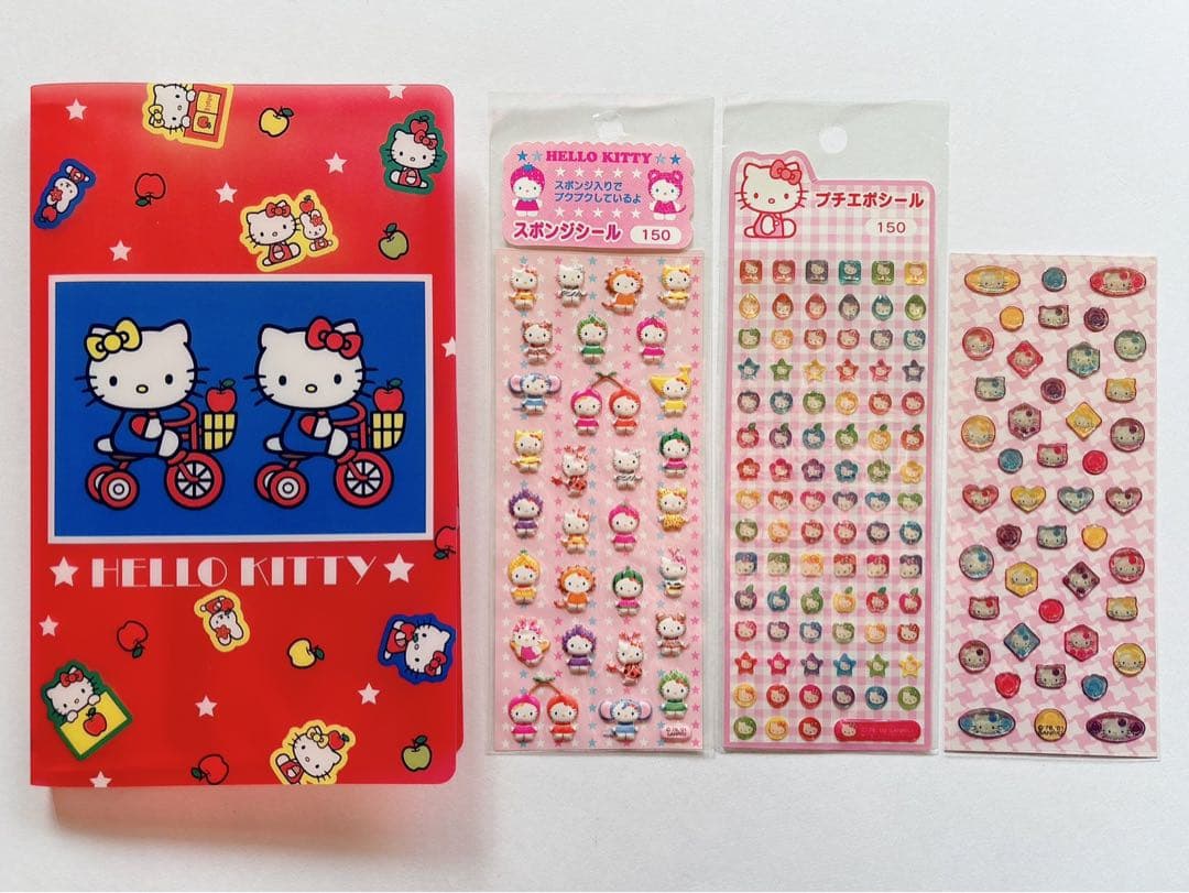 ♡キティ ミミィ シールファイル 2001年 収納 スポンジシール プチエポ♡ 楽天市場】ハローキティ（ファイル・バインダー｜文房具・事務用品