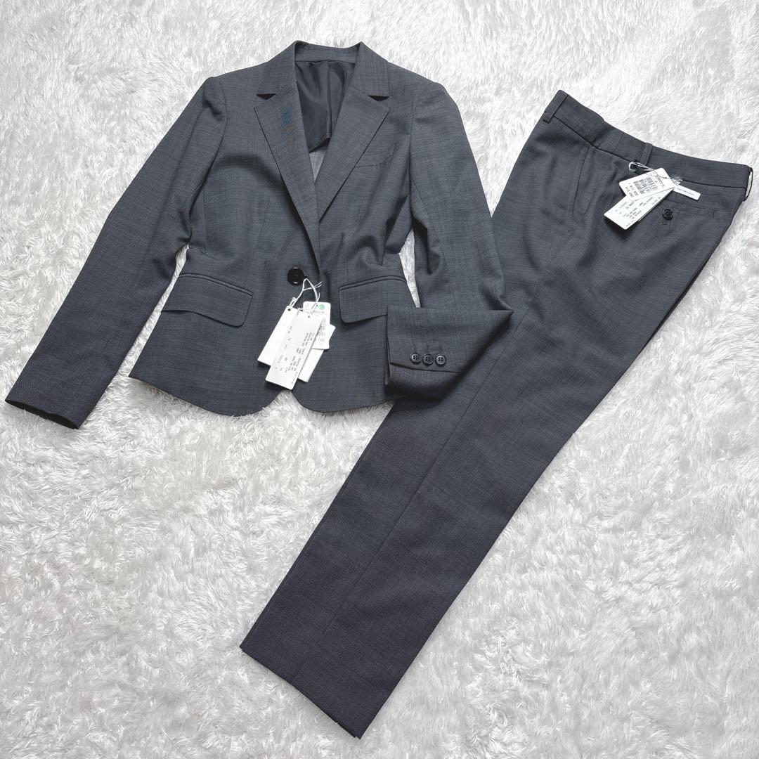 新品】スーツスクエア パンツスーツ ウォッシャブル ピンチェック 38
