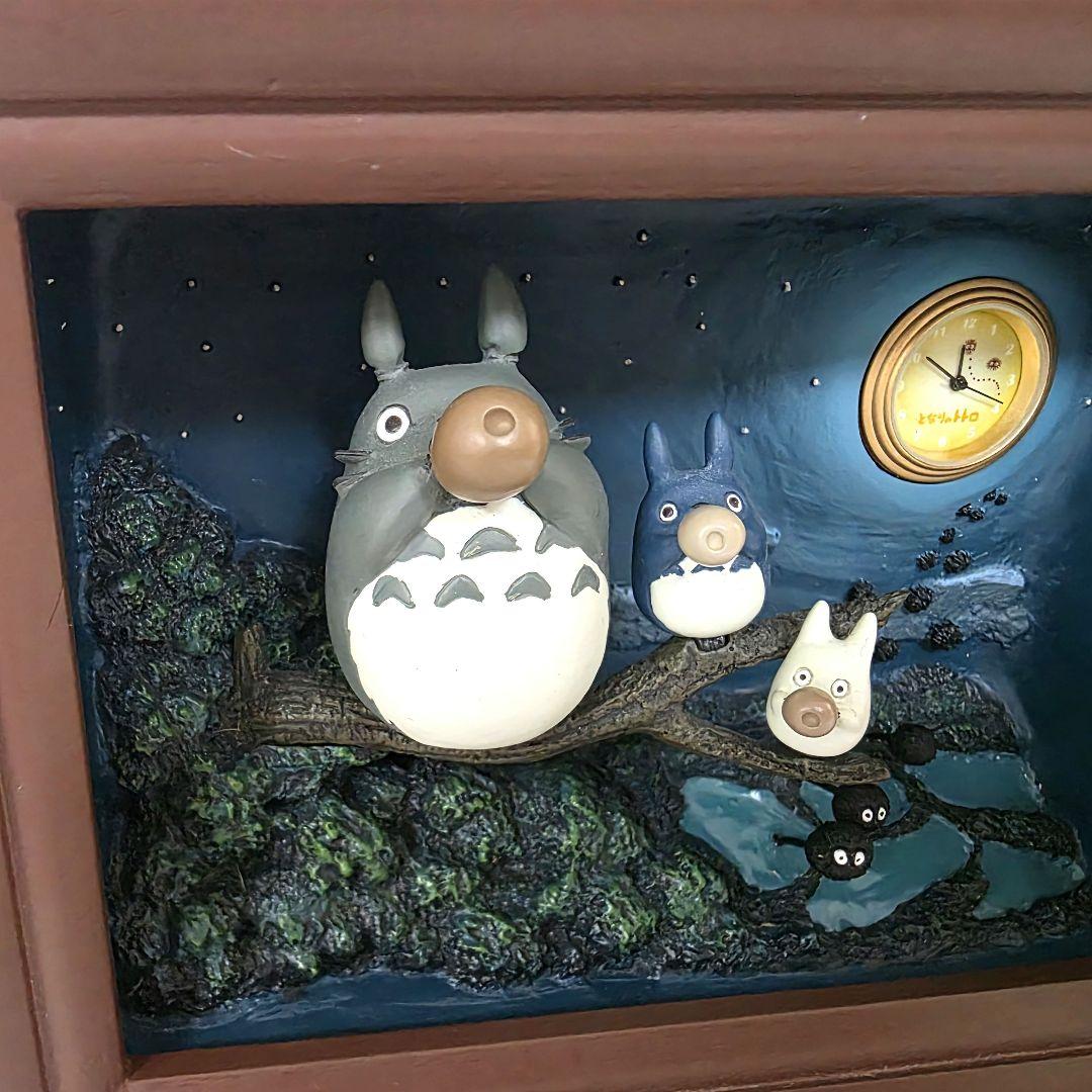 【となりのトトロ】トトロ情景時計　クロスケのお引っ越し　置時計　未使用　希少