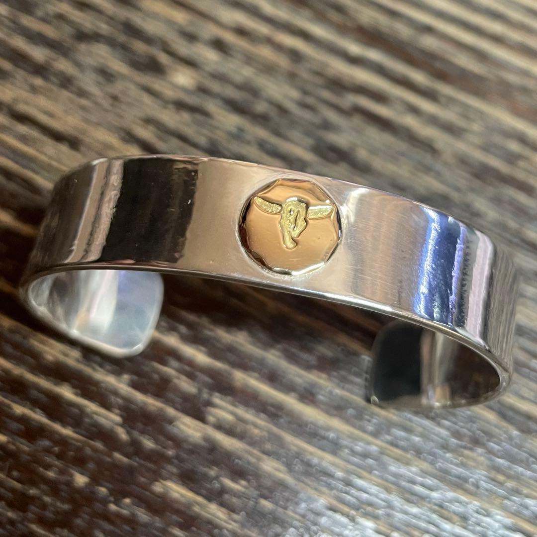 タディ&キング 平打ち バングル k18 ロングホーン S メンズ レディース