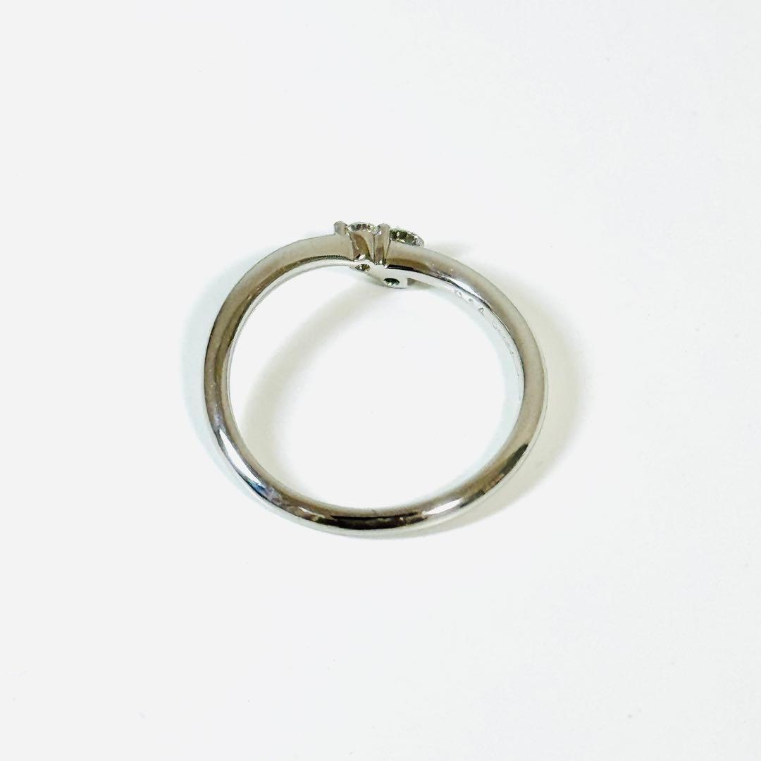 プラチナ ダイヤモンドリングPt950 0.1ct+0.04ct 10号ケイウノ
