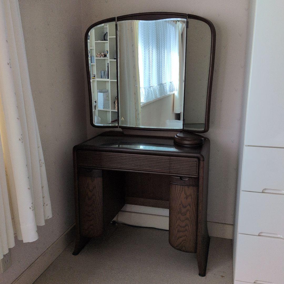 鏡台 本三面鏡YK711鎌倉彫 - 鏡台・ドレッサーの専門店 大川の田中鏡台店