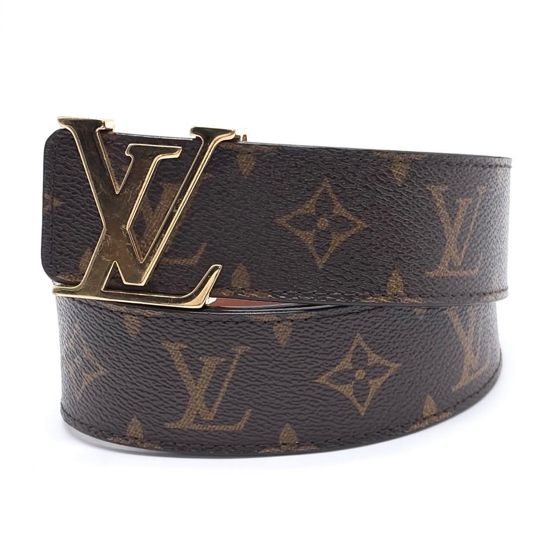 ルイヴィトン　サンチュール　ベルト　モノグラム　LV金具　85/34 LOUIS VUITTON（ルイ・ヴィトン） ベルト サンチュール 85/34 ブラウン
