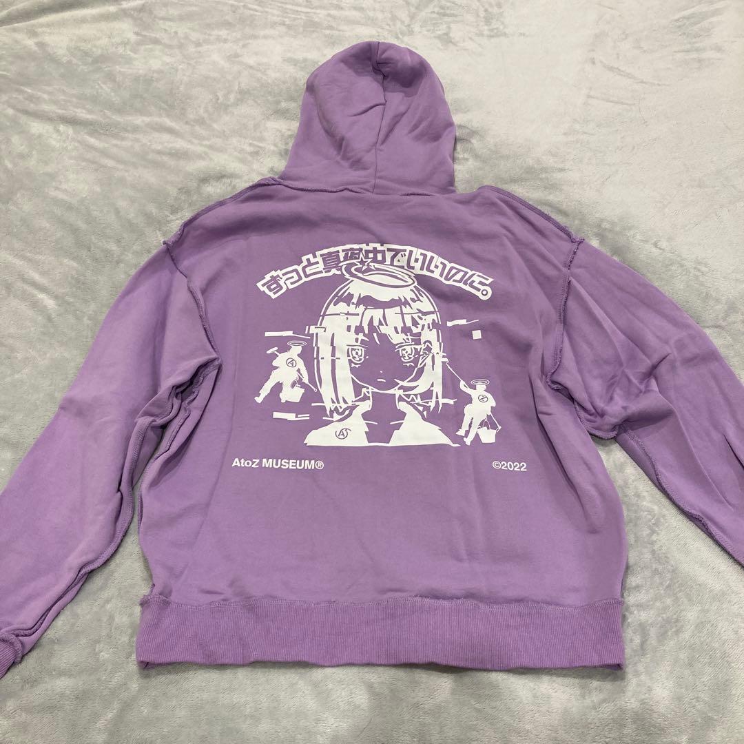 ずっと真夜中でいいのに。 A to Zコラボパーカー パープル XL