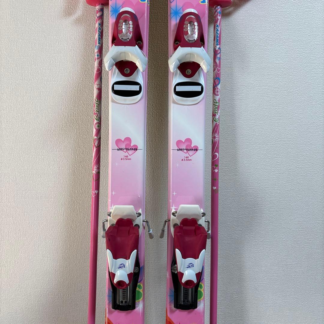 KAZAMAジュニア146cmスキーセット hart 23cm ストック付 - メルカリ