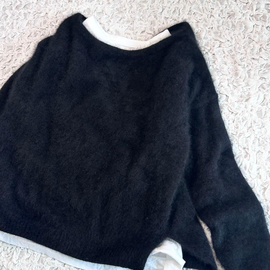 MUSE ドゥーズィエムクラス ファーニット ふわふわ ボートネック