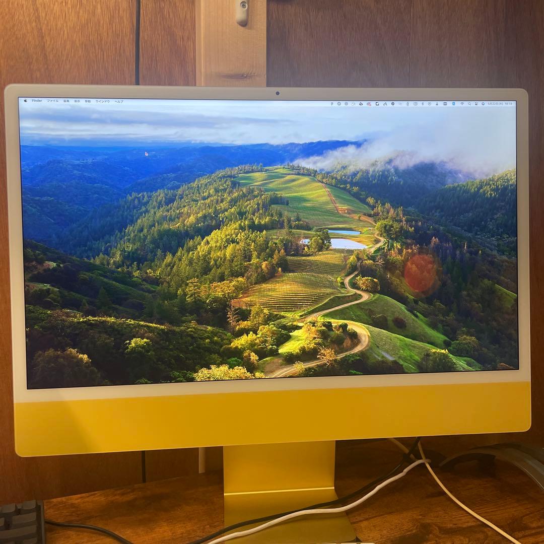 i*u様 iMac 24インチ イエロー Apple M1 チップ メモリ16G 24インチiMac [整備済製品] 8コアCPUと8コアGPUを搭載したApple M1