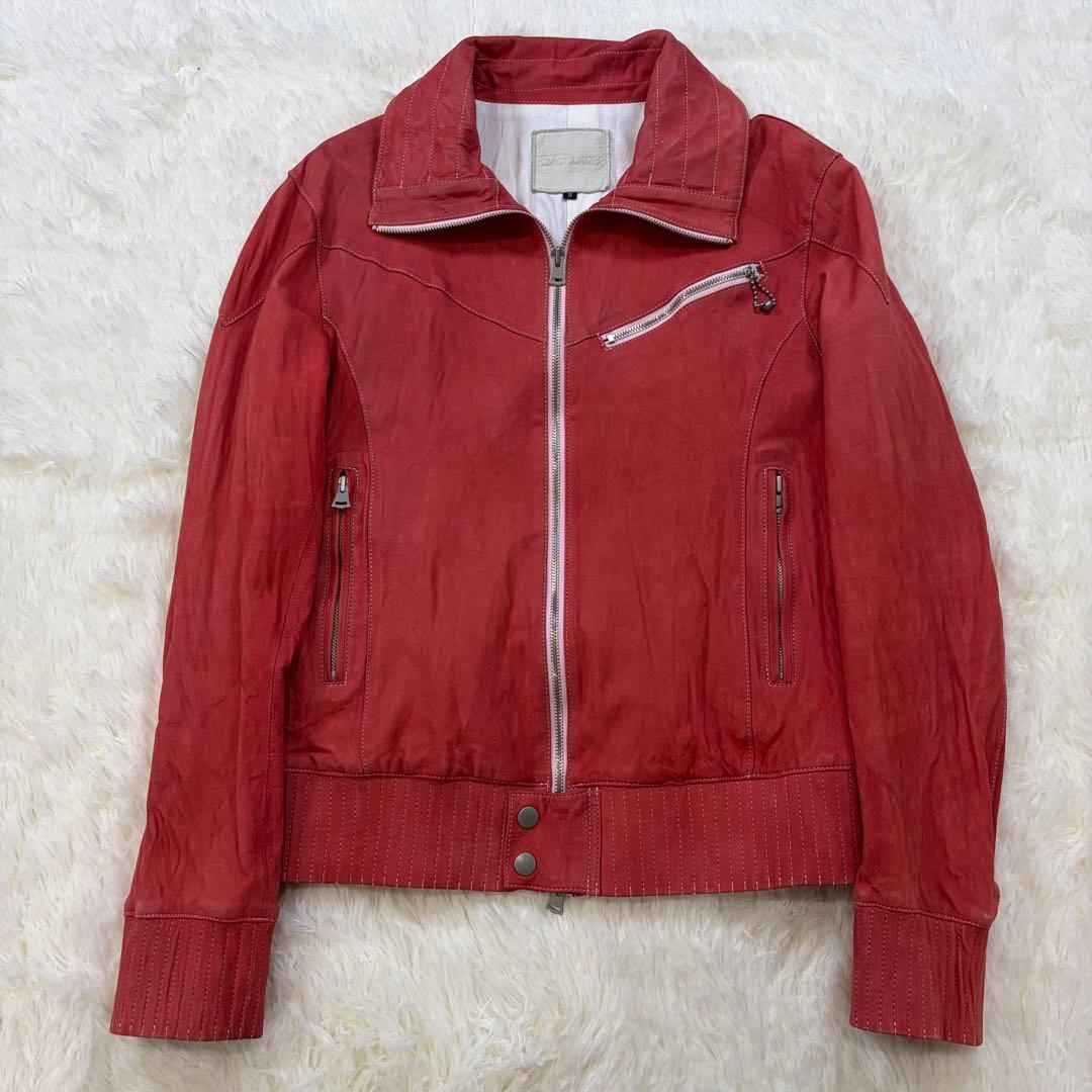 イサムカタヤマバックラッシュ ジャパンカーフ スエード シングルライダース M ISAMU KATAYAMA BACKLASH イサムカタヤマバックラッシュ ジャパン