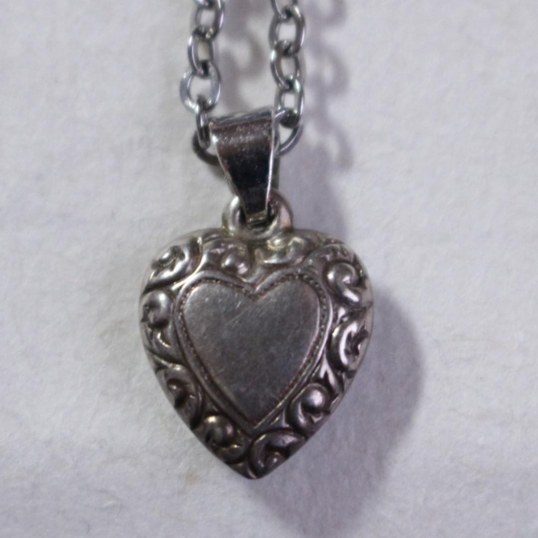 30s スウィートハートジュエリー 両面 アールデコ シルバー 波 唐草 渦巻