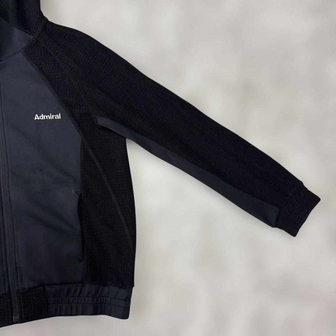 Admiral 】アドミラル フード付きジャージ 冬用 ブラック 上下セットL
