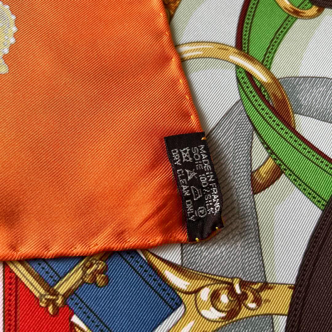 HERMES 馬具デザイン スカーフ 90cm
