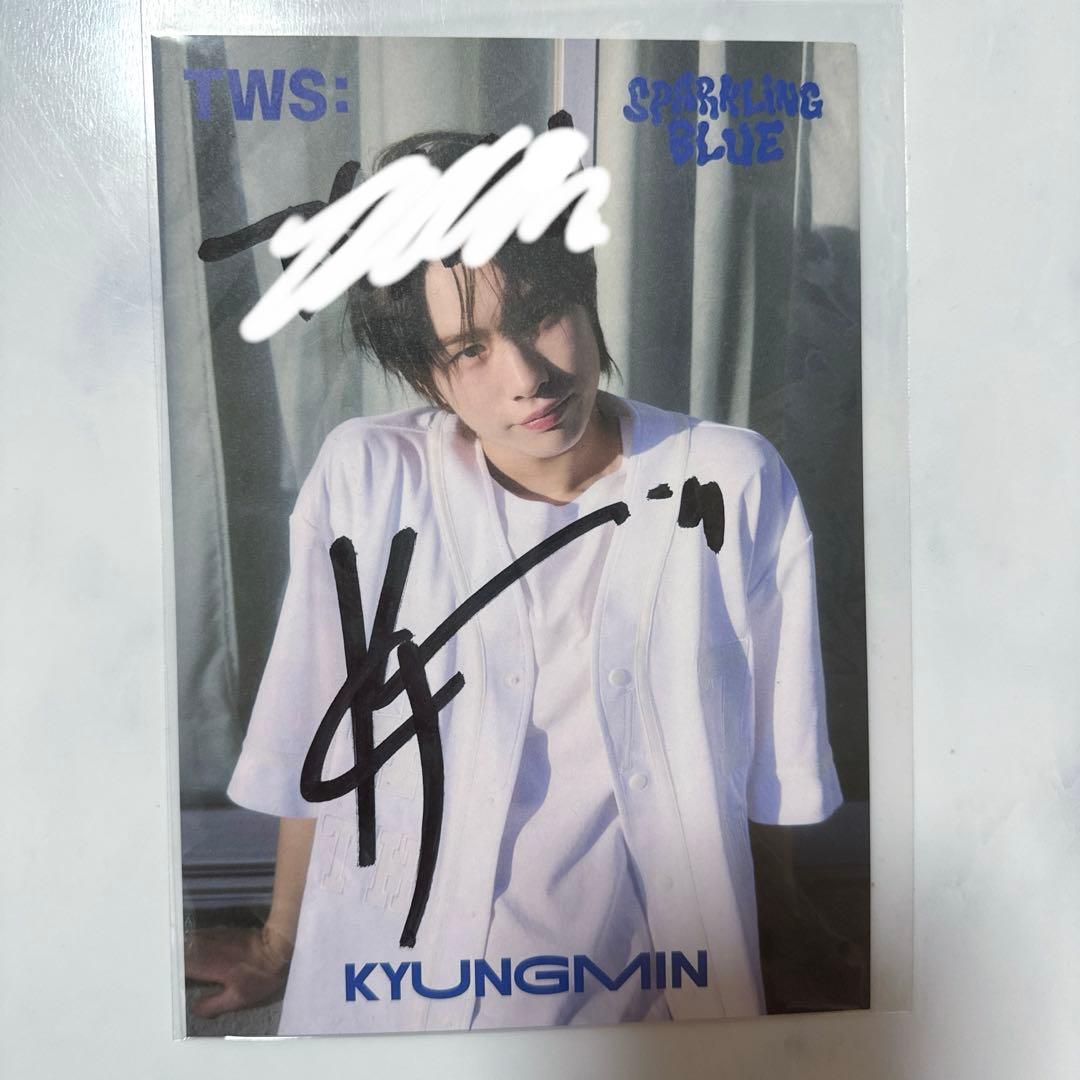TWS ギョンミン Kyungmin 直筆サイン入り ポストカード - メルカリ