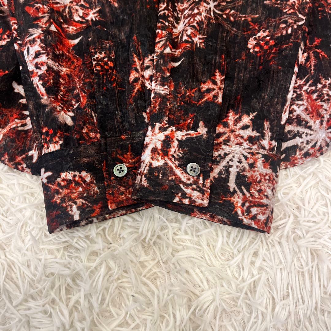 美品トルネードマート スノーフラワー柄 長袖シャツ 総柄 y2k 00s XXL