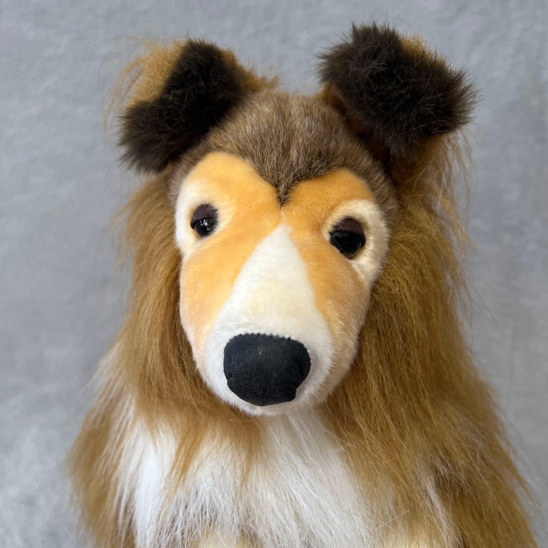 シェルティ　シェットランドシープドッグ　ぬいぐるみ　ALFA社製　昭和レトロ　犬