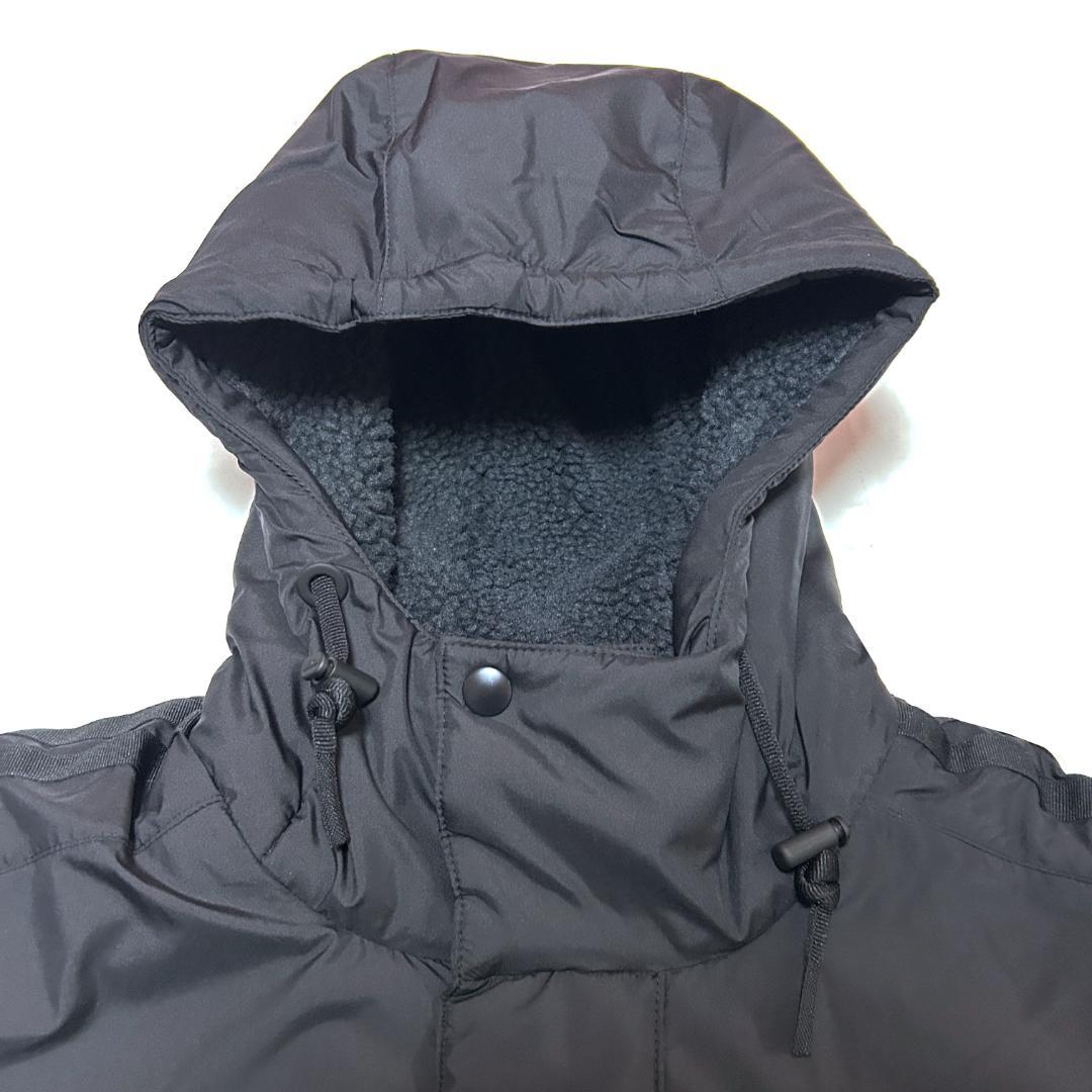 新品 ADIDAS Lサイズ ロング ボアコート ベンチコート ブラック タフタ