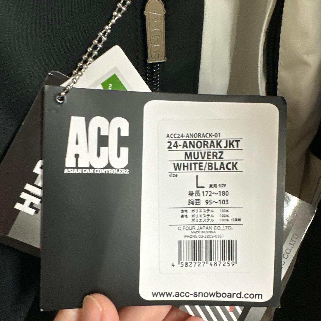 ACC 24-ANORAK JKT Lサイズ ホワイト/ブラック - メルカリ