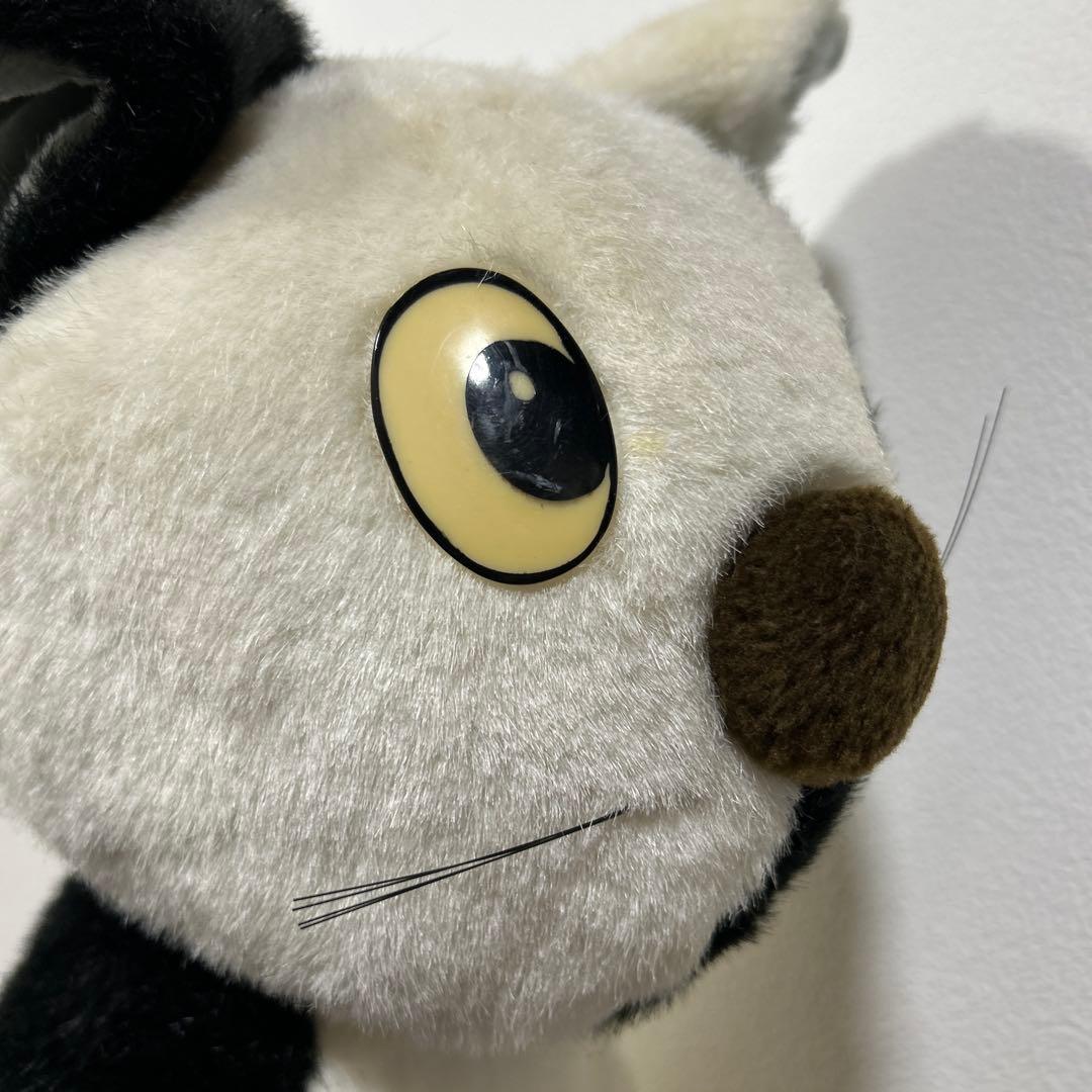 希少　可愛い白黒ねこ 大きなぬいぐるみ 昭和レトロ MITHUI TOY