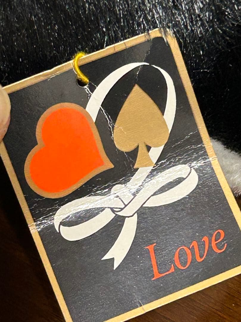 希少　可愛い白黒ねこ 大きなぬいぐるみ 昭和レトロ MITHUI TOY