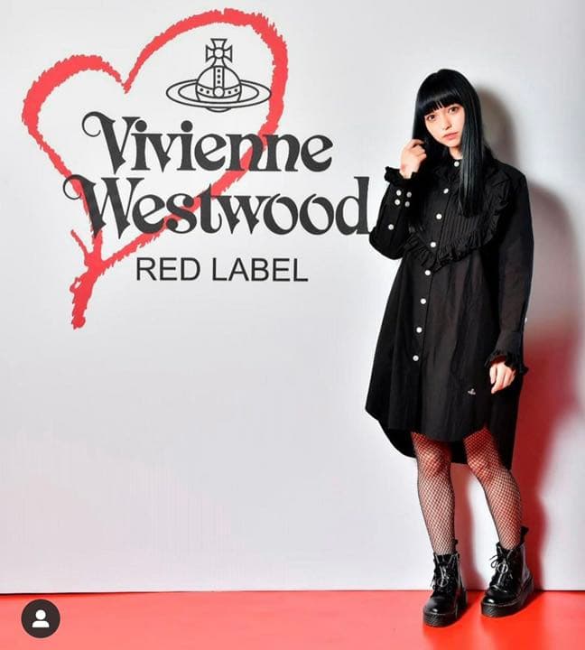 美品！ ヴィヴィアンウエストウッド ハートフリルシャツワンピース