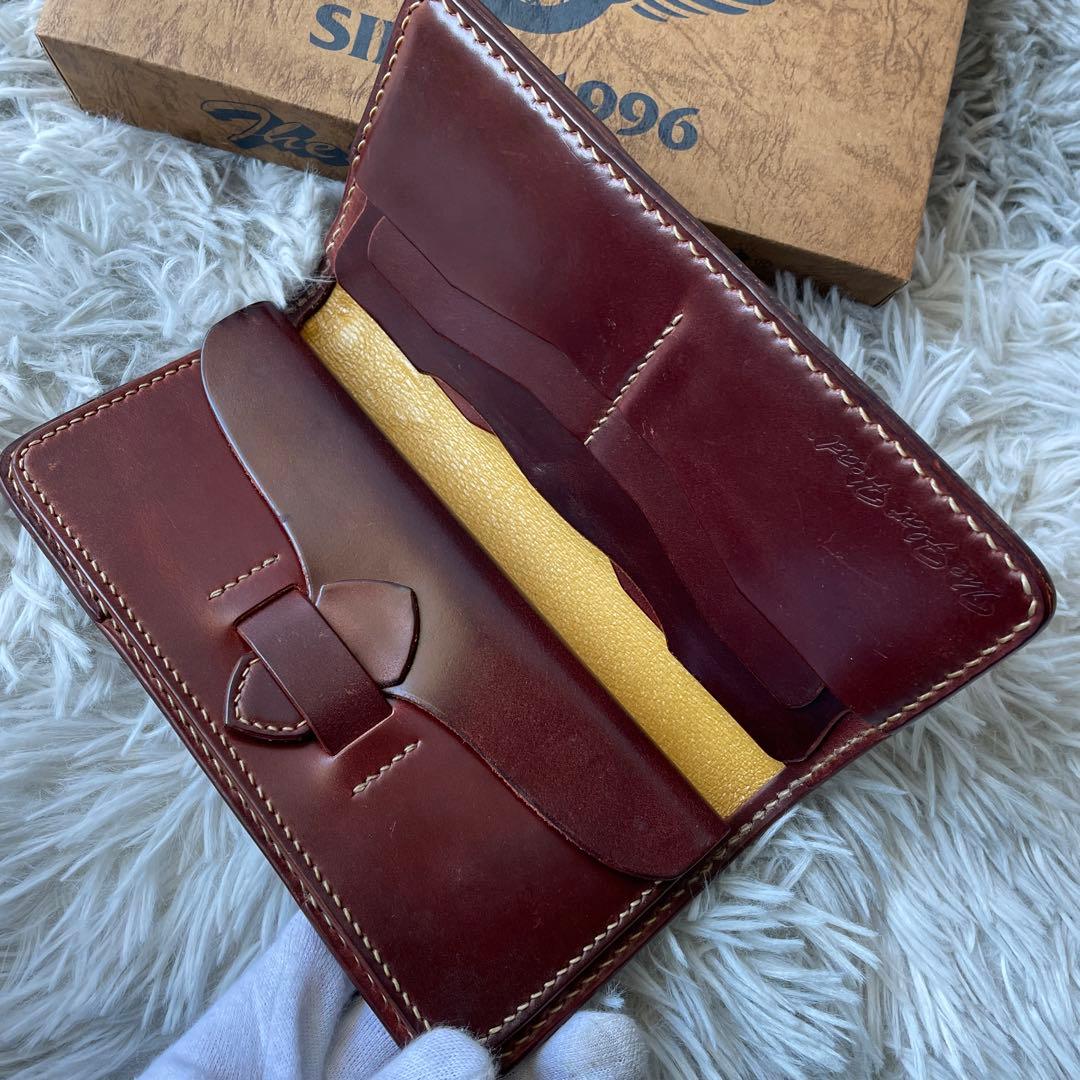 極美品】フラットヘッド コードバン ロングウォレット 長財布 コンチョ