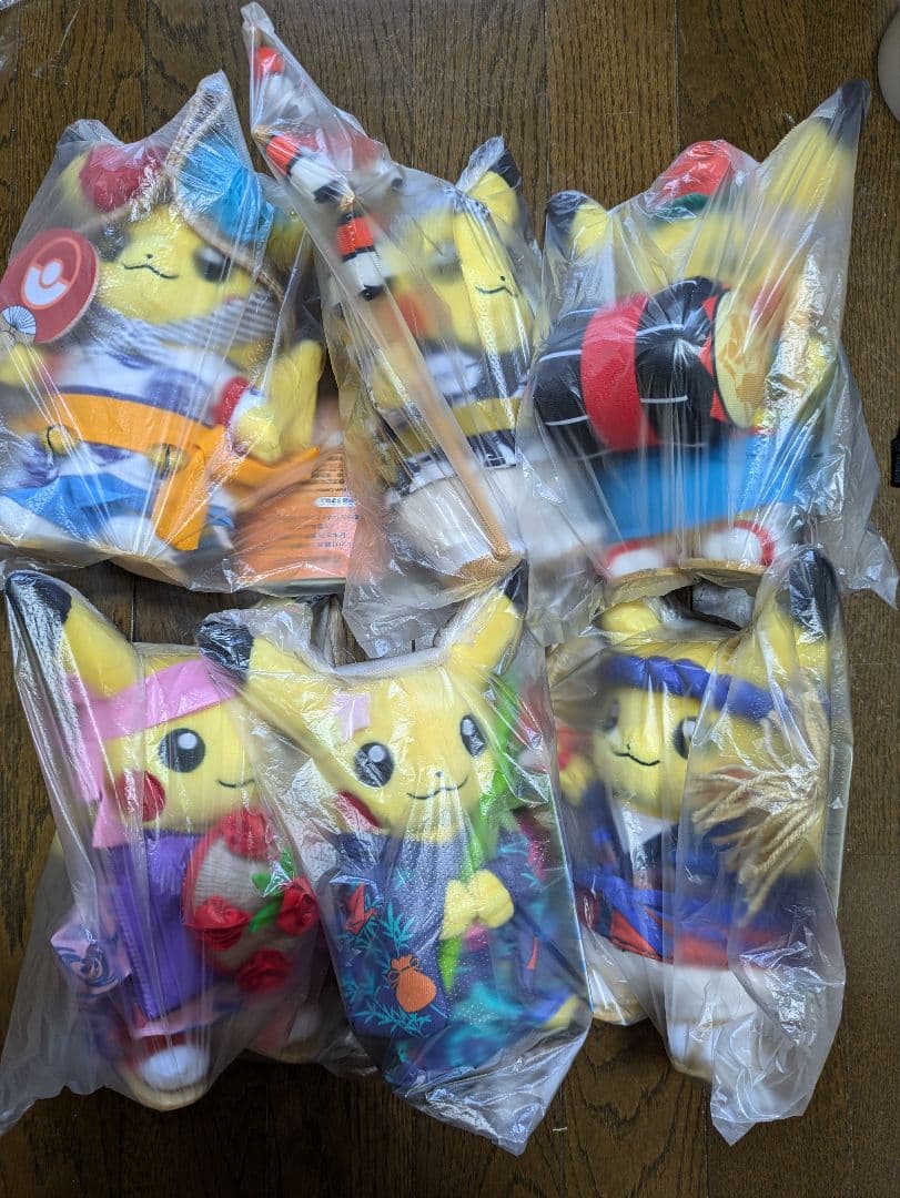 ポケモンセンタートウホク　お祭り　ピカチュウ　ぬいぐるみ　6種 　オマケ付き㉑