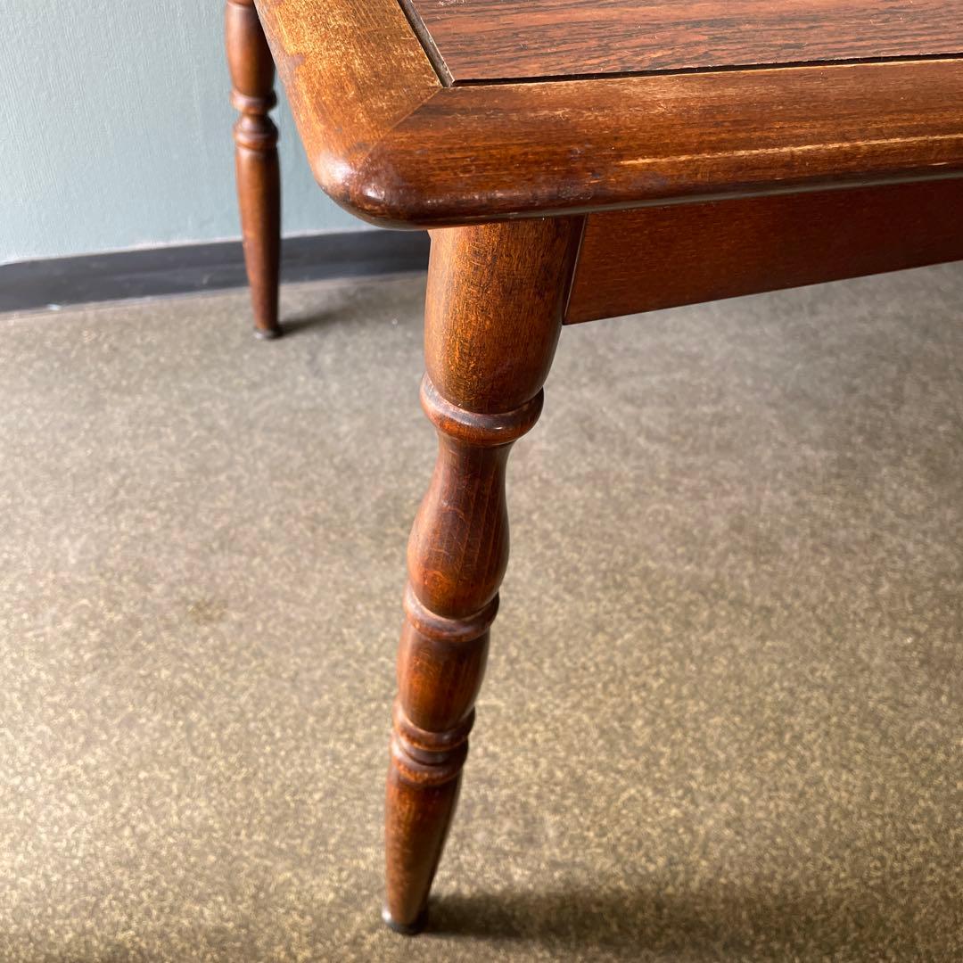 飛騨産業 キツツキ 赤ロゴ ダイニングテーブル 昭和レトロ - メルカリ