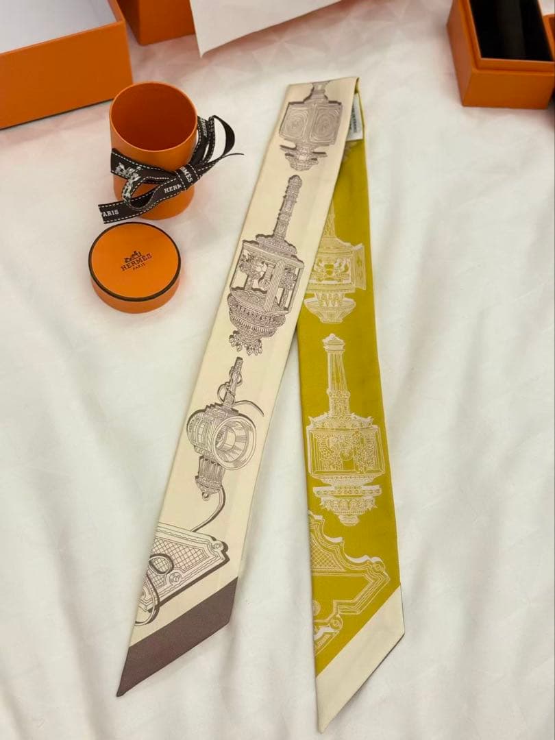 新品未使用 HERMES ツイリー 《メルヴェイユーズ・ランタン》hi