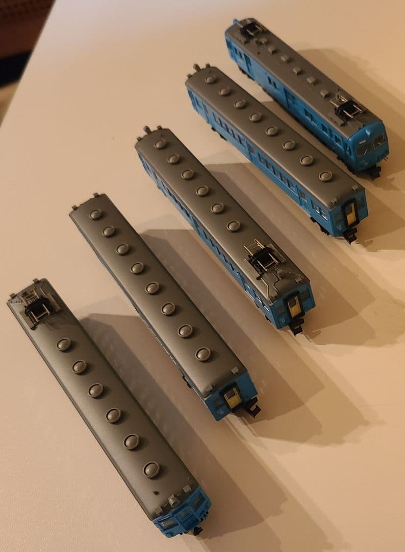 マイクロエース Nゲージ クモユニ81+クモハ60　スカイプルー大糸線５輛セット