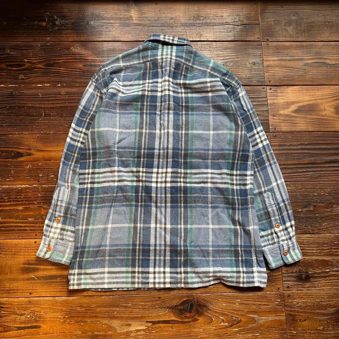 90s ラルフローレン ポロスポーツ ボックス ネルシャツ ボードシャツ