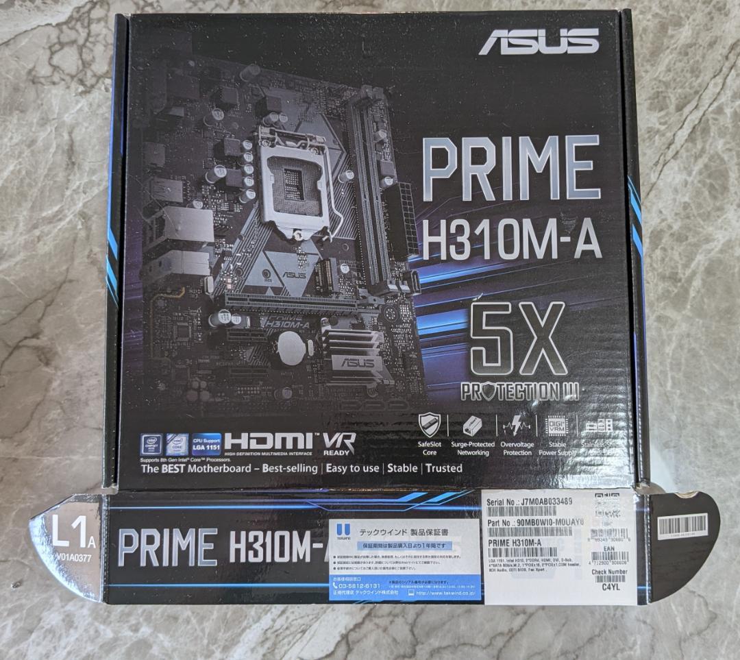ASUS H310M-A + CPU i3 ＋ メモリ8GB - メルカリ