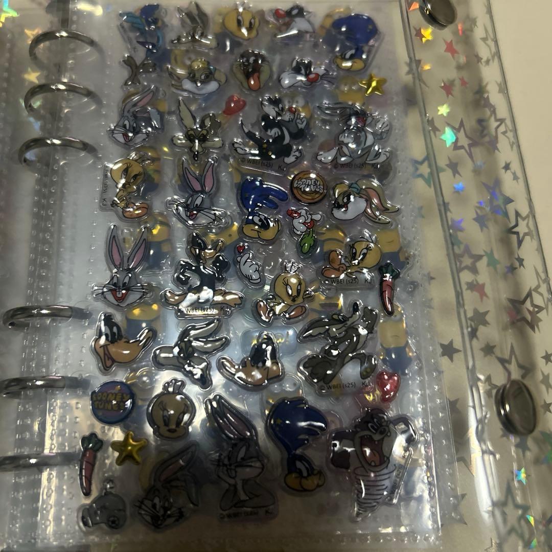 シール帳完成品　ボンドロップシール正規品　キャラクターシール　A6サイズ　９p