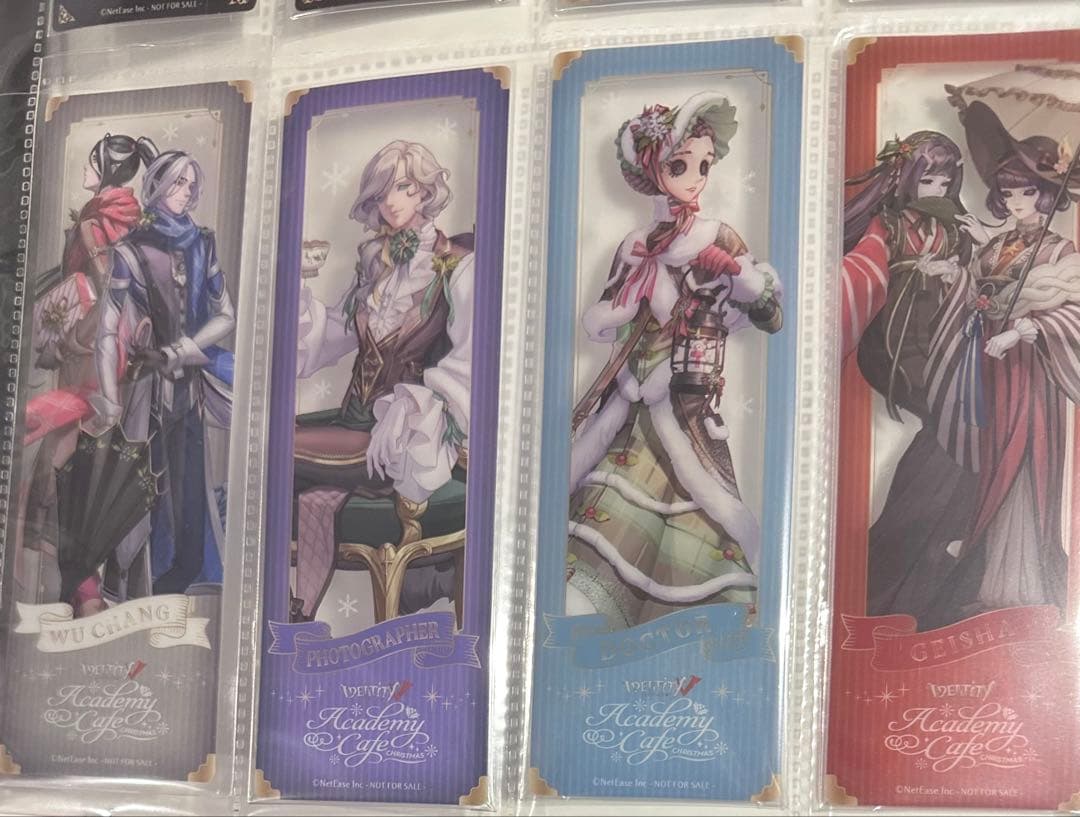 第五人格　スイパラ　クリスマス　コースター　クリアしおり　コンプリートセット