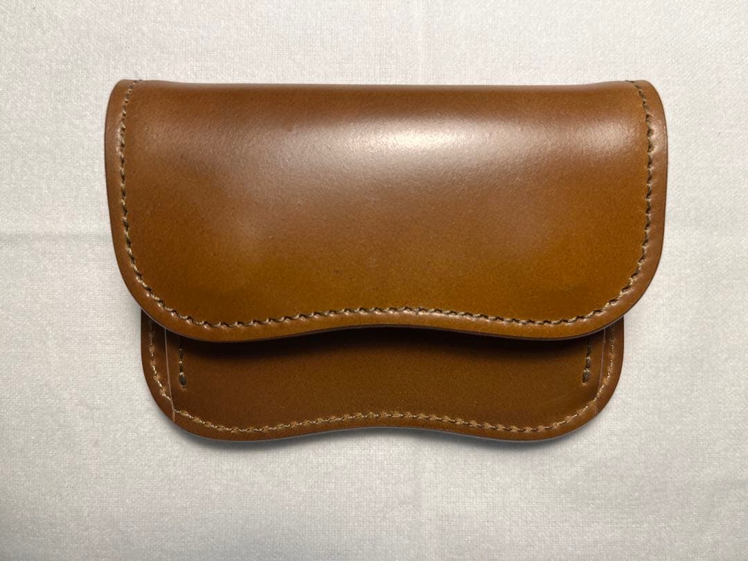 極美品 ラストクロップス タング シェルコードバン バーボン スタンプ