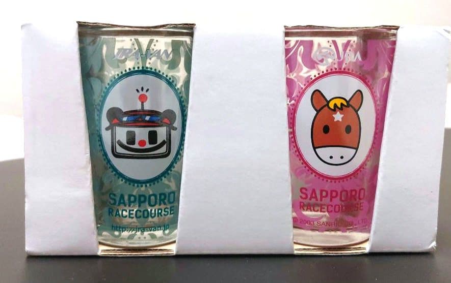 JRA札幌競馬場 2003年SANRIOコラボVANdaオリジナルミニペアグラス
