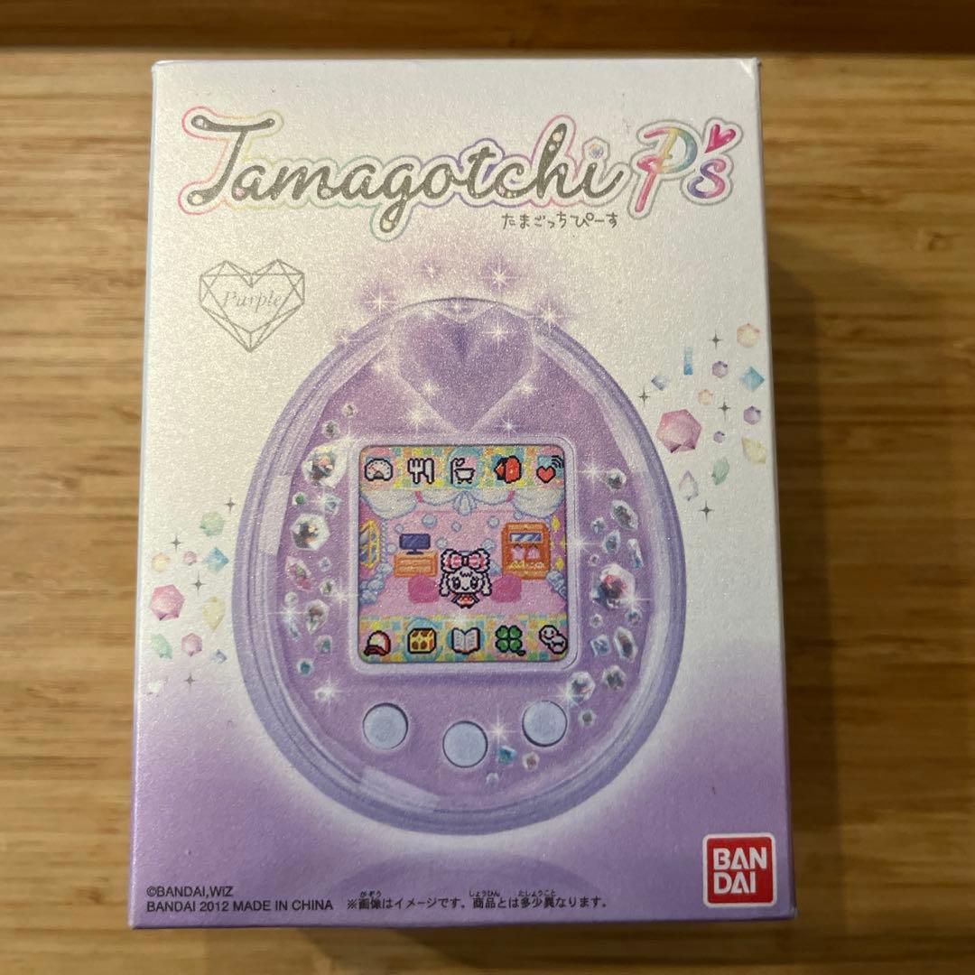 Tamagotchi P's パープル 本体と付属品　空箱説明書あり単四電池入り