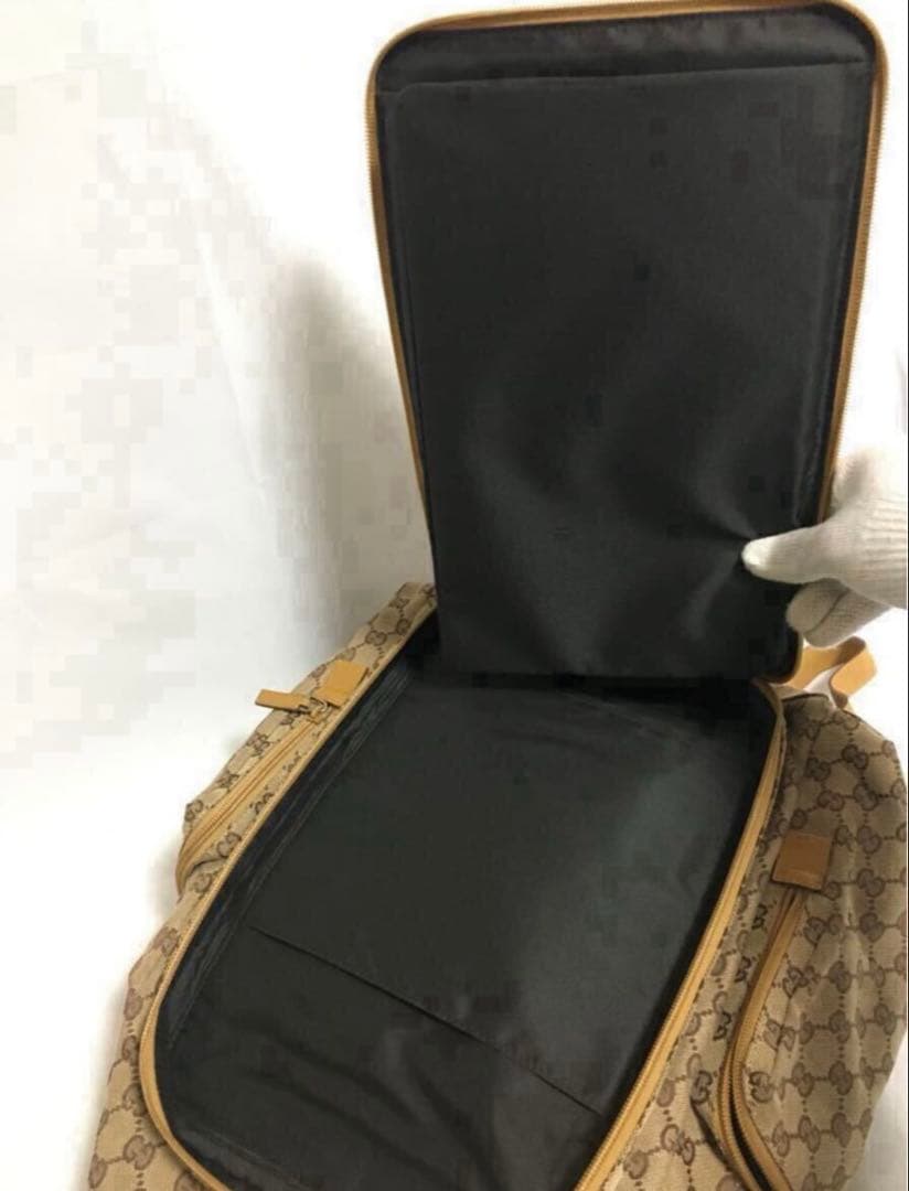 希少 美品 GUCCI GGモノグラム バックパック リックサック キャンパス