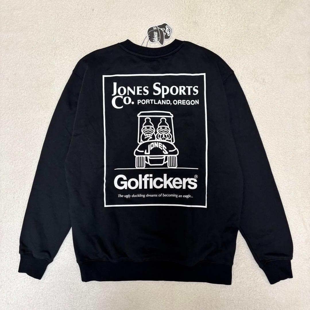 Golfickers × JONES スエット トレーナー ブラック Lサイズ