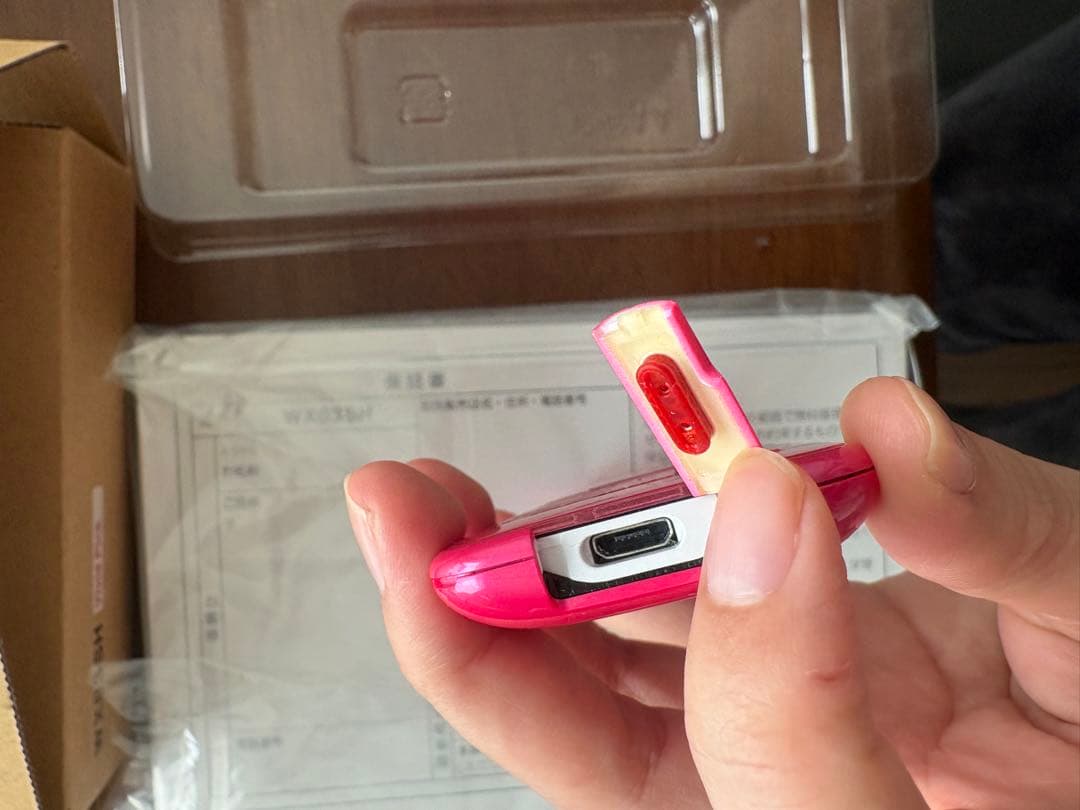 SHARP WX03SH Vivid Pink 本体 ウィルコム - メルカリ