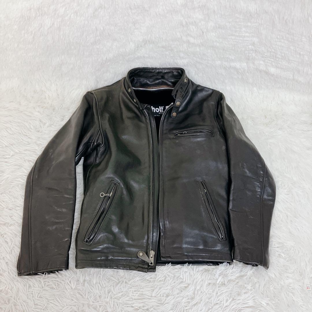 【良品】Schott 641 36 シングルライダース　レザー　ライナー ④schott ライナー付 641【36】 米国製 革ジャンninjaハーレーgpz