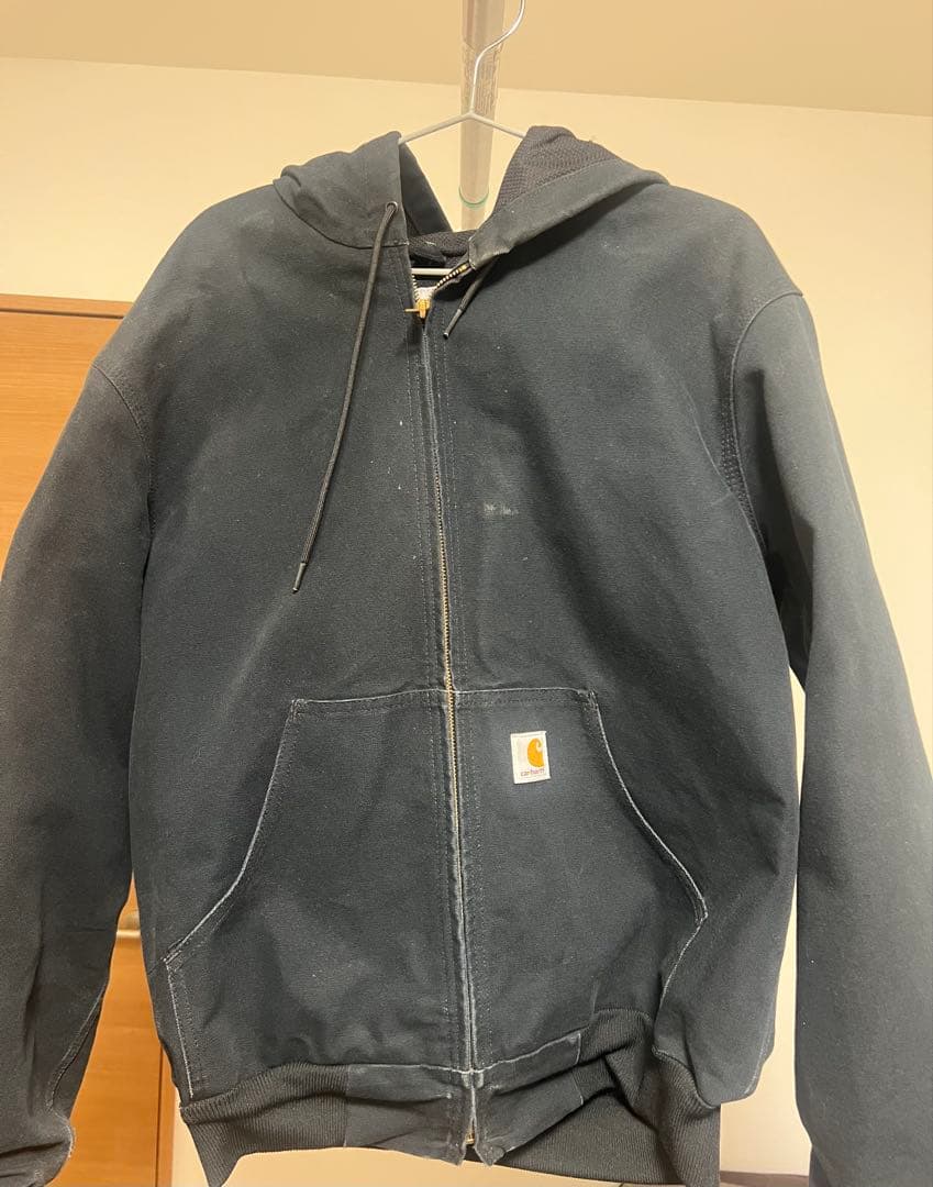 Carhartt アクティブジャケット ブラック Mサイズ フード付き Carhartt（カーハート） ジャケット アクティブジャケット メンズ 定番