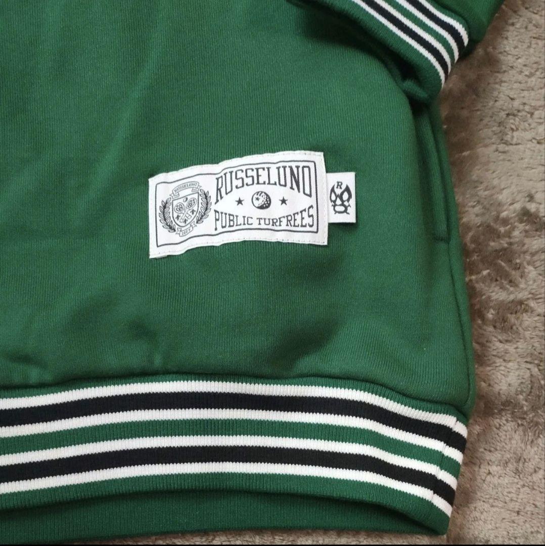 Russeluno ラッセルノ パーカー ロゴ刺繍 5サイズ 秋冬 ゴルフ 緑