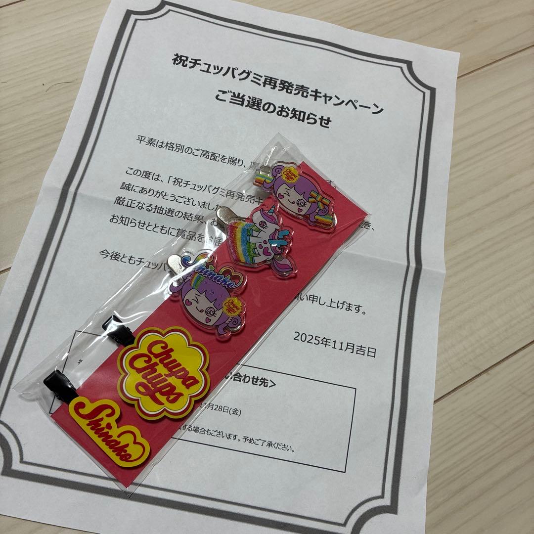 限定商品　10名限定商品　しなこ　コラボ　限定商品　当選品　チュッパチャップス