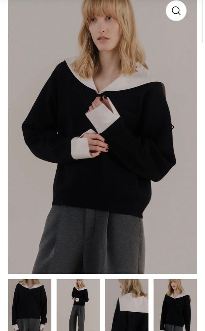 thetoe THE TOÉ Cochem Sailor Top ブラック Cochem Sailor Top – THE TOÉ