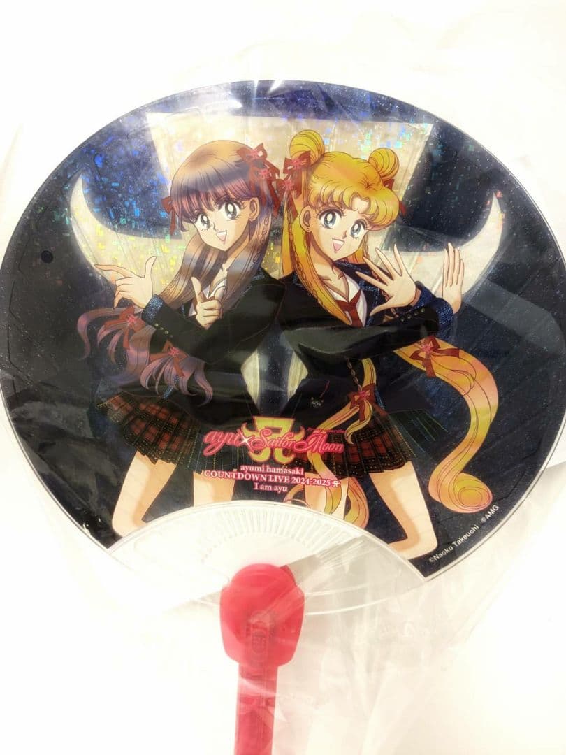 浜崎あゆみ 限定スタジャン&セーラームーン光るうちわ2点セット♪